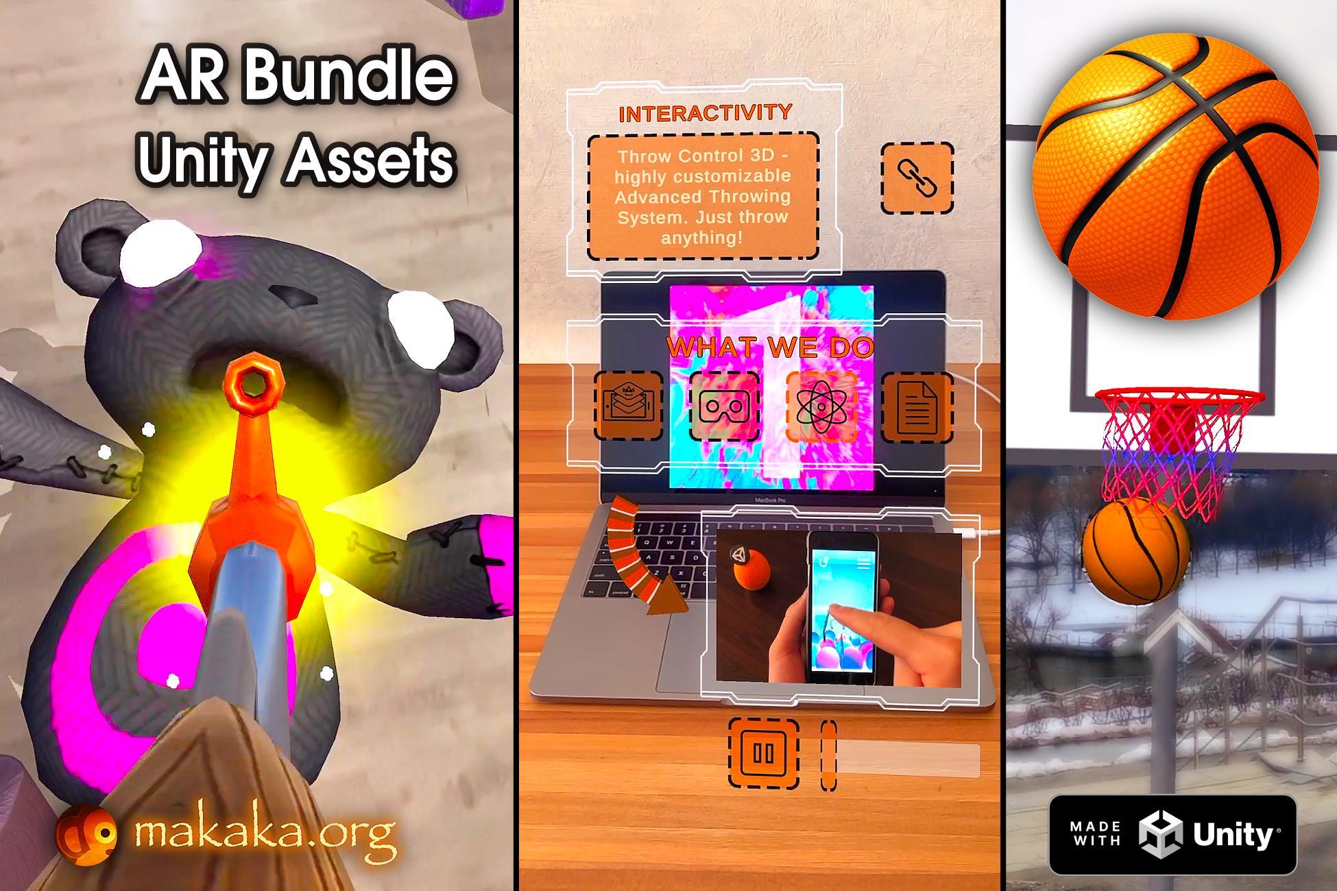 Unity AR Bundle — Unity Assets — Create your own AR App or Develop AR Game in 1 day! AR Foundation (ARKit, ARCore)