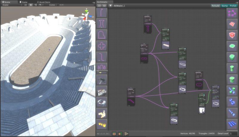 Archimatix Pro — Unity Asset — Parametric 3D Modeling
