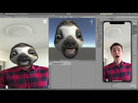 AR Foundation Face Tracking and Plane Tracking in Editor