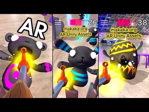 AR Shooter 🔫 — FPS Unity Asset with ARKit/ARCore: AR Foundation #Unity #AR #shorts #FPS