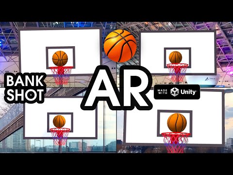 AR Basketball 🏀 #7 — Unity Asset — Bank Shot — ARKit/ARCore/AR Foundation #Unity #Unity3D #shorts