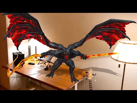 AR Shadow (Demon Demo) — Unity Asset with AR Foundation (ARKit, ARCore) and Plane Detection #shorts