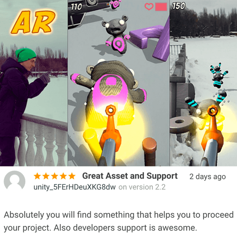 New Review for AR Survival Shooter - Unity Asset