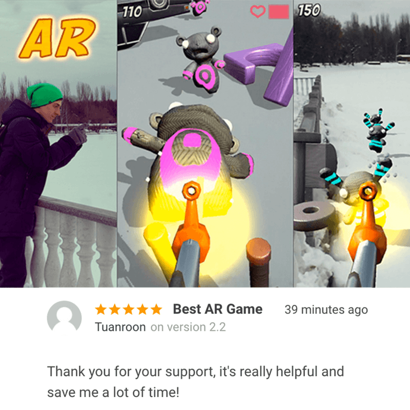 New Review for AR Survival Shooter — Unity Asset