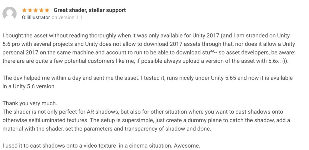 Unity Asset Store - Ratings and Reviews