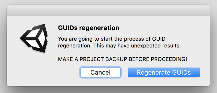 Unity GUID Regenerator — Generate GUID — Change GUID — Get New GUID